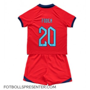England Phil Foden #20 Bortatröja Barn VM 2022 Kortärmad (+ korta byxor)